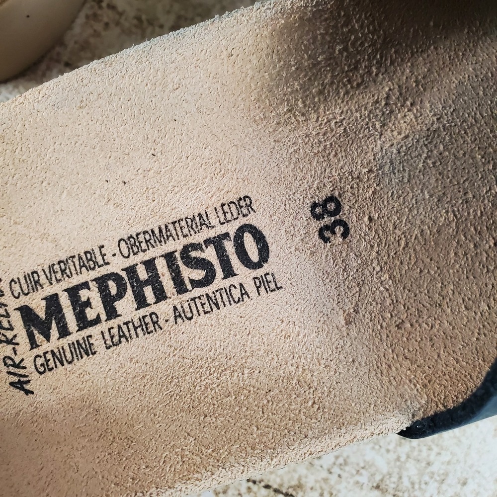 Mephisto Navy Blue Slide Sandals - Picture 5 of 10